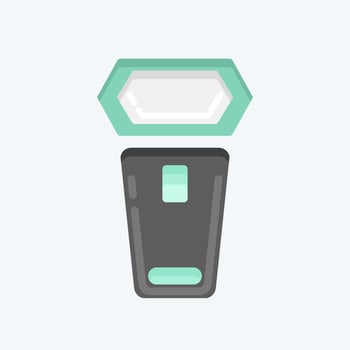 Icon On Camera Lighting. related to Photography symbol. flat style. simple design editable. simple illustration vector