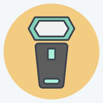 Icon On Camera Lighting. related to Photography symbol. color mate style. simple design editable. simple illustration vector