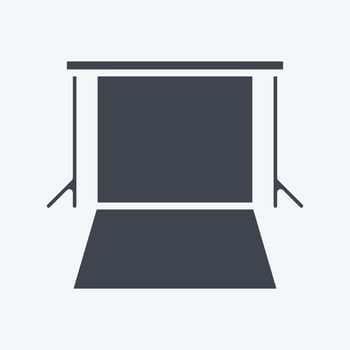 Icon Background Supports. related to Photography symbol. glyph style. simple design editable. simple illustration vector