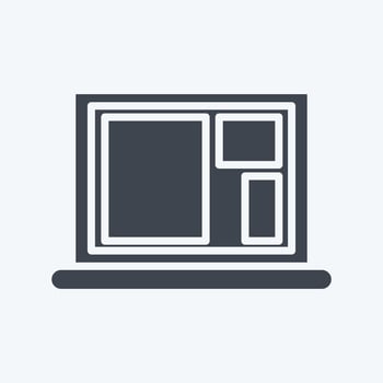 Icon Photo software. related to Photography symbol. glyph style. simple design editable. simple illustration vector