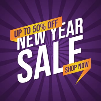 Set of New Year Sale banner for advertising vector