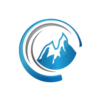 Mountain icon symbol vector illustration for outdoor adventure