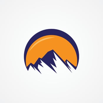 Abstract vector nature or outdoor mountain range