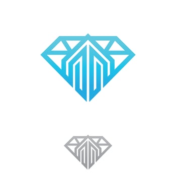 Building logo concept design shaped diamond vector