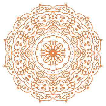 islamic mandala pattern golden lux vector
