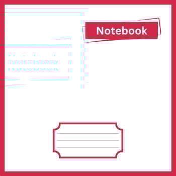Colorful Notebook design vector