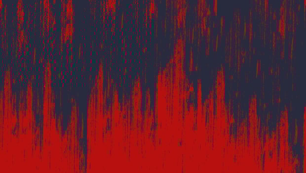 Abstract Bright Red Noise Grunge Texture In Black Background vector