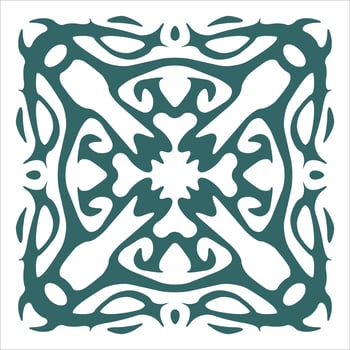 Seamless vector pattern in geometric ornament style.Tile Ornament. Vector illustration of symmetrical pattern mosaic