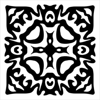 Seamless vector pattern in geometric ornament style.Tile Ornament. Vector illustration of symmetrical pattern mosaic