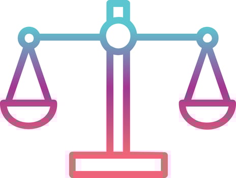Justice Scale Vector Icon