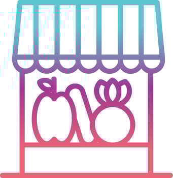 Grocery Shop Vector Icon