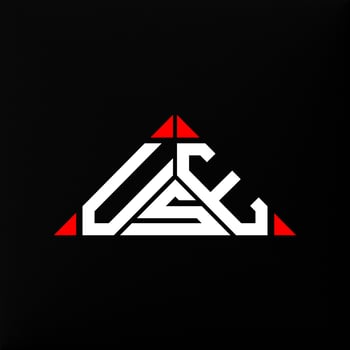 USE letter logo creative design with vector graphic, USE simple and modern logo.