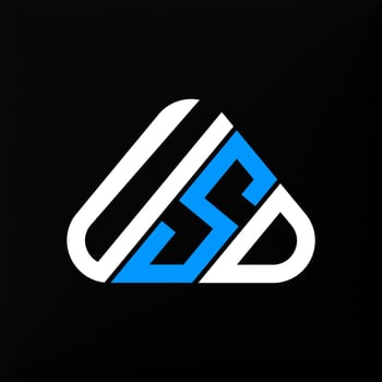 USD letter logo creative design with vector graphic, USD simple and modern logo.