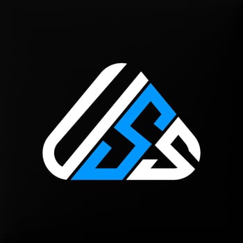 USS letter logo creative design with vector graphic, USS simple and modern logo.