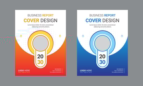 Corporate Book Cover Design Template. Can be used for Brochures, Annual reports, magazines, Posters, Business presentations, portfolios, flyers, banners, and Websites. vector