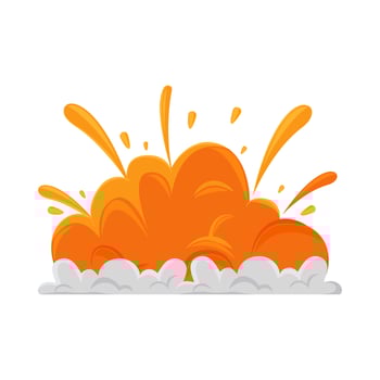 explosion flat icon vector