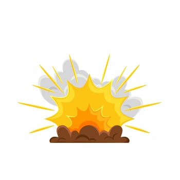 burning explosion icon vector