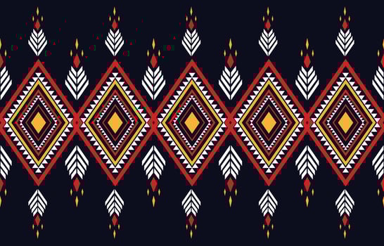 Indigenous geometry  style pattern. seamless ethnic pattern concept. Design for indigenous, fabric, boho, carpet, ikat, tribal, batik, background, wallpaper, vector, illustration, pattern style. vector