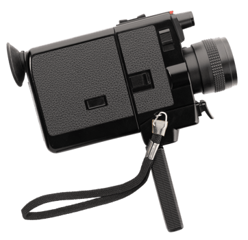 Super 8 movie camera isolated png