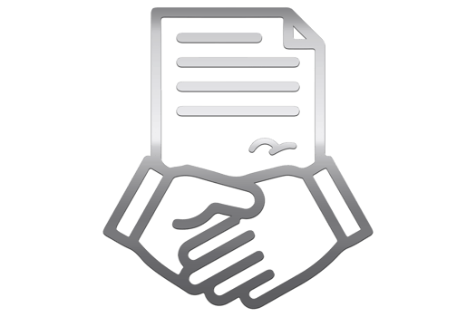 deal contract icon on transparent background png