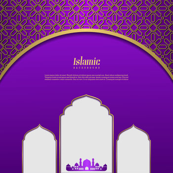 islamic greeting ramadan kareem card design background with modern ornament vector