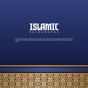 islamic greeting ramadan kareem card design background with modern ornament vector