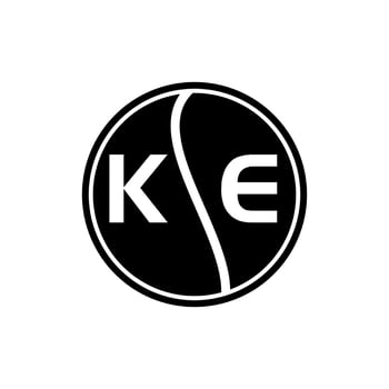 KE letter logo design on white background. KE creative initials letter logo concept. KE letter design. vector