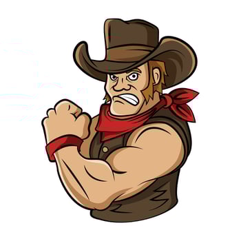 Cowboy Man Illustration vector