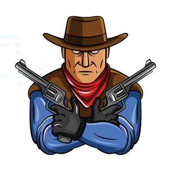 Cowboy Mascot Illustration vector
