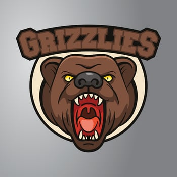 Grizzlies Mascot Logo vector