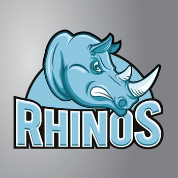 Rhino Head Mascot Logo vector