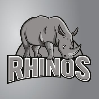 Rhino Mascot Logo vector
