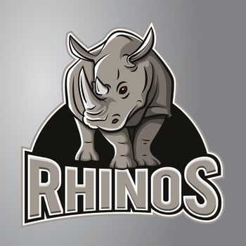 Rhino Mascot Logo vector