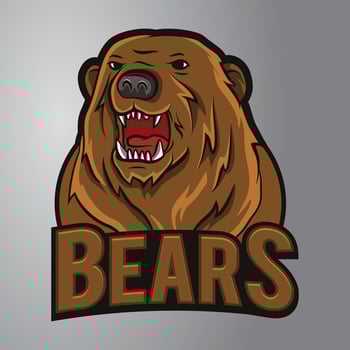 Bear Angry Mascot Logo vector