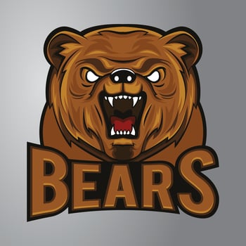 Angry Bear Mascot Logo vector