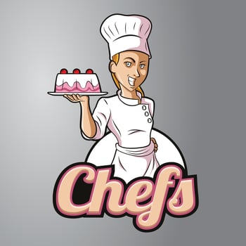 Chef Mascot Logo vector