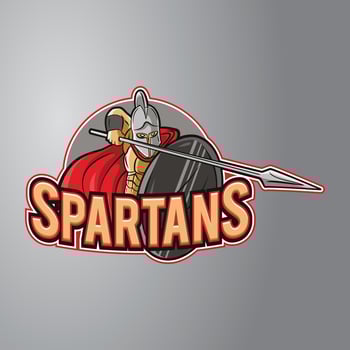 Spartan Mascot Logo vector