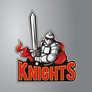 Knight Mascot Logo vector