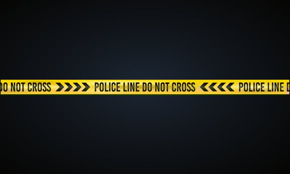 Police line do not cross barricade vector illustration design