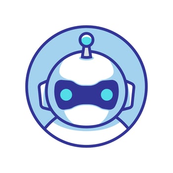 robot logo icon vector template