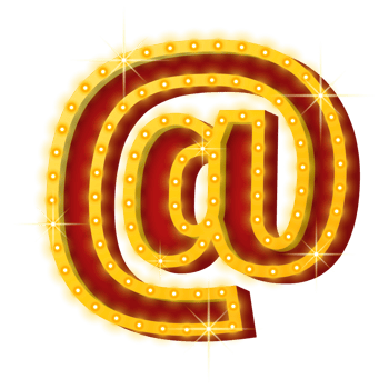 3D Broadway Symbol. Arroba Mark. png