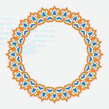 decorative round frame. circle frame. Vector design element.