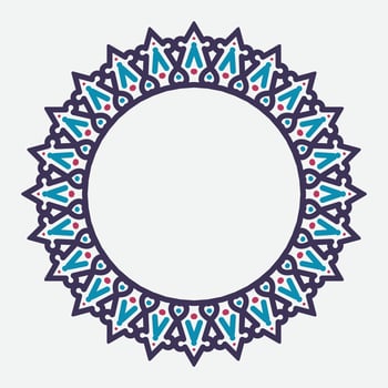 decorative round frame. circle frame. Vector design element.