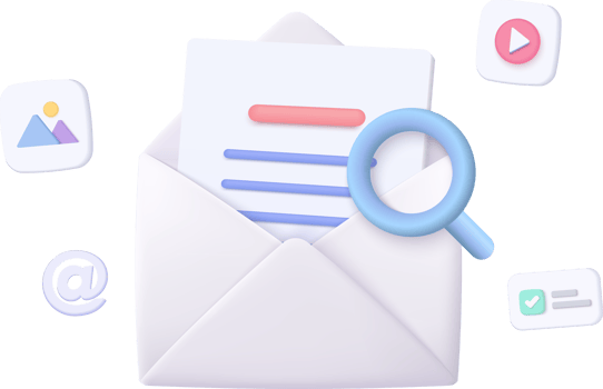 3d mail envelope icon with notification new message png