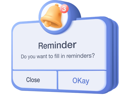 3D reminder in calendar. notifications page with floating elements. Alert for business planning ,events, reminder and timetable in background. 3d vector bell render on calendar png