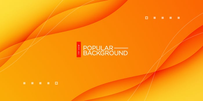 Modern premium wavy orange background design template. Eps10 vector