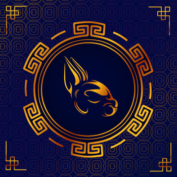 Happy chinese new year 2023 year of the rabbit zodiac vector holiday illustration