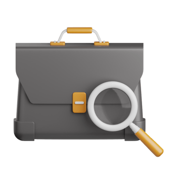 3d rendering job search isolated useful for business, industry, company, corporate and finance png