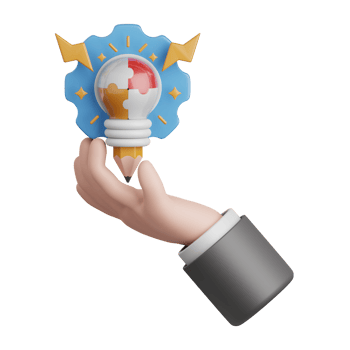 3d rendering idea solution isolated useful for business, industry, company, corporate and finance png