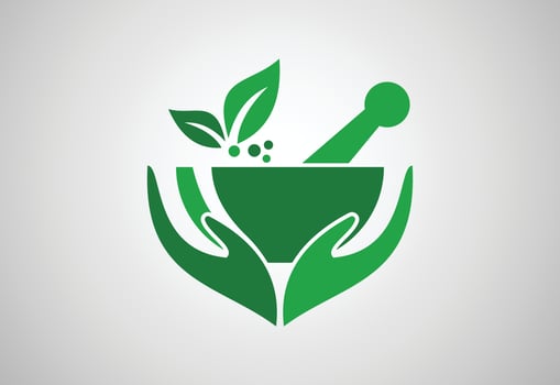 Biotechnology logo design, Vector design template